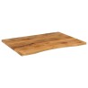 Dessus de bureau avec courbe 110x80x2,5 cm manguier massif brut 