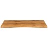 Dessus de bureau avec courbe 110x80x2,5 cm manguier massif brut 