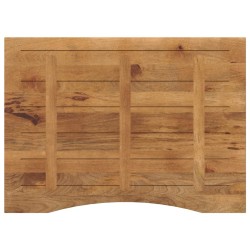 Dessus de bureau avec courbe 110x80x2,5 cm manguier massif brut 