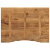 Dessus de bureau avec courbe 110x80x2,5 cm manguier massif brut 