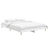 Cadre de lit sans matelas blanc 140x190 cm bois d'ingénierie 