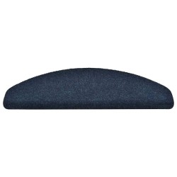 Tapis d'escalier autocollant 20 pcs marine 65x21x4 cm 