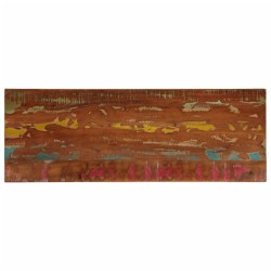 Dessus de table 140x50x3,8cm rectangulaire bois massif récupéré 