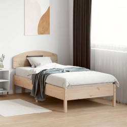 Cadre de lit sans matelas 90x190 cm bois de pin massif 