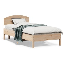 Cadre de lit sans matelas 90x190 cm bois de pin massif 