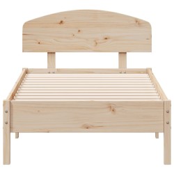 Cadre de lit sans matelas 90x190 cm bois de pin massif 