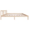 Cadre de lit sans matelas bois massif 200x200 cm 