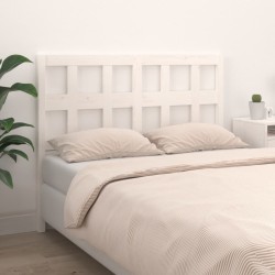 Tête de lit Blanc 155,5x4x100 cm Bois massif de pin 