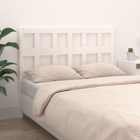 Tête de lit Blanc 155,5x4x100 cm Bois massif de pin 