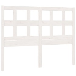 Tête de lit Blanc 155,5x4x100 cm Bois massif de pin 