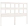 Tête de lit Blanc 155,5x4x100 cm Bois massif de pin 