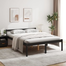Lit pour personne âgée sans matelas 150x200 cm bois pin massif 