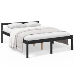 Lit pour personne âgée sans matelas 150x200 cm bois pin massif 