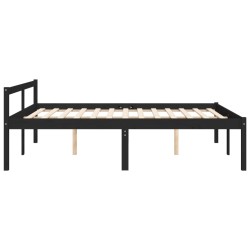 Lit pour personne âgée sans matelas 150x200 cm bois pin massif 
