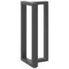 Pieds de table de bar en T, 2 pièces, anthracite, 40 x 35 x (90-91) cm, acier 