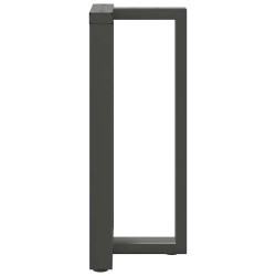 Pieds de table de bar en T, 2 pièces, anthracite, 40 x 35 x (90-91) cm, acier 
