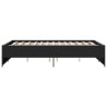 Cadre de lit sans matelas noir 120x190 cm 