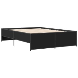 Cadre de lit sans matelas noir 120x190 cm 
