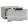 Tables de chevet murales 2 pcs Sonoma gris 34x30x20 cm 