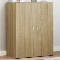 Armoire de classement chêne sonoma bois d'ingénierie 