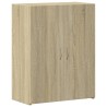Armoire de classement chêne sonoma bois d'ingénierie 