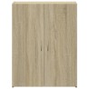 Armoire de classement chêne sonoma bois d'ingénierie 