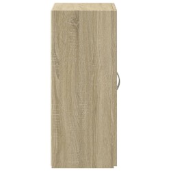 Armoire de classement chêne sonoma bois d'ingénierie 