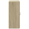 Armoire de classement chêne sonoma bois d'ingénierie 