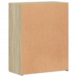 Armoire de classement chêne sonoma bois d'ingénierie 