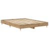 Cadre de lit sans matelas chêne artisanal 140x200 cm 