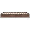Cadre de lit sans matelas chêne marron 140x200 cm 