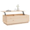 Table basse 100x50x35 cm Bois massif de pin 
