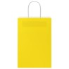 Sacs en papier 250 pcs avec poignées jaune 21x11x31 cm 