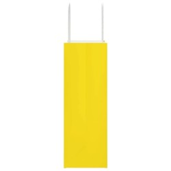 Sacs en papier 250 pcs avec poignées jaune 21x11x31 cm 