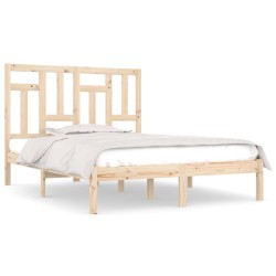 Cadre de lit Bois de pin massif 140x190 cm 