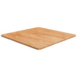 Dessus de table carré Marron clair60x60x1,5cm Bois chêne traité 
