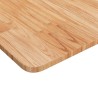 Dessus de table carré Marron clair60x60x1,5cm Bois chêne traité 