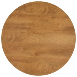 Table de salle à manger Chêne et noir 90x73,5 cm MDF 