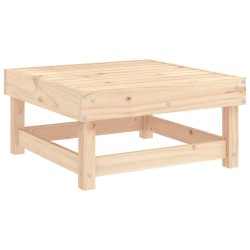 Repose-pieds de jardin avec coussins lot de 2 bois pin massif 