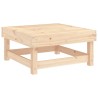Repose-pieds de jardin avec coussins lot de 2 bois pin massif 