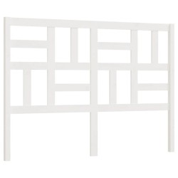 Tête de lit Blanc 141x4x104 cm Bois massif de pin 