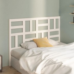 Tête de lit Blanc 141x4x104 cm Bois massif de pin 