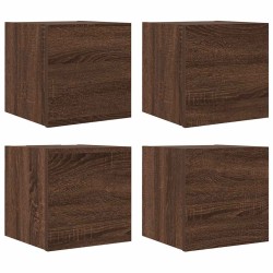 Meubles TV muraux 4 pcs Chêne marron 30,5x30x30 cm 