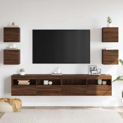 Meubles TV muraux 4 pcs Chêne marron 30,5x30x30 cm 
