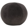 Pouf Velours de coton 50 x 35 cm Anthracite  