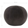 Pouf Velours de coton 50 x 35 cm Anthracite  