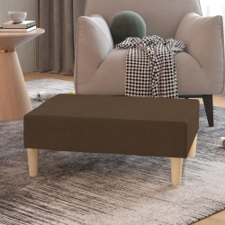 Repose-pied Marron 78x56x32 cm Tissu 