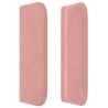Tête de lit avec oreilles Rose 93x16x78/88 cm Velours 