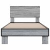 Cadre de lit sans matelas sonoma gris 100x200 cm 