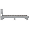 Cadre de lit sans matelas sonoma gris 100x200 cm 